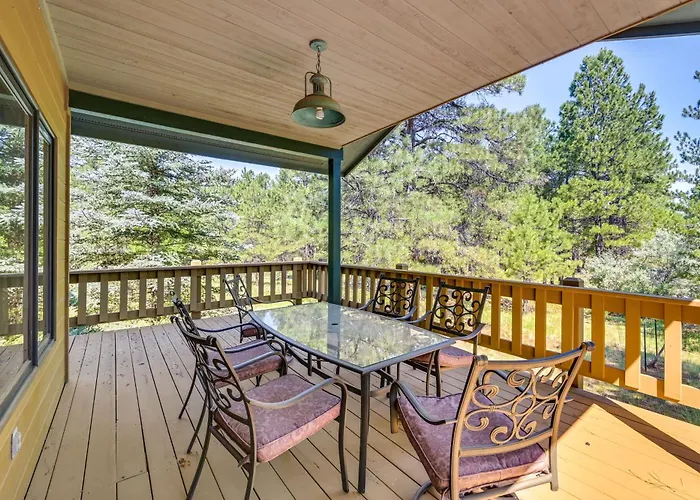 Forested Home In Flagstaff With Large Deck And Grill!