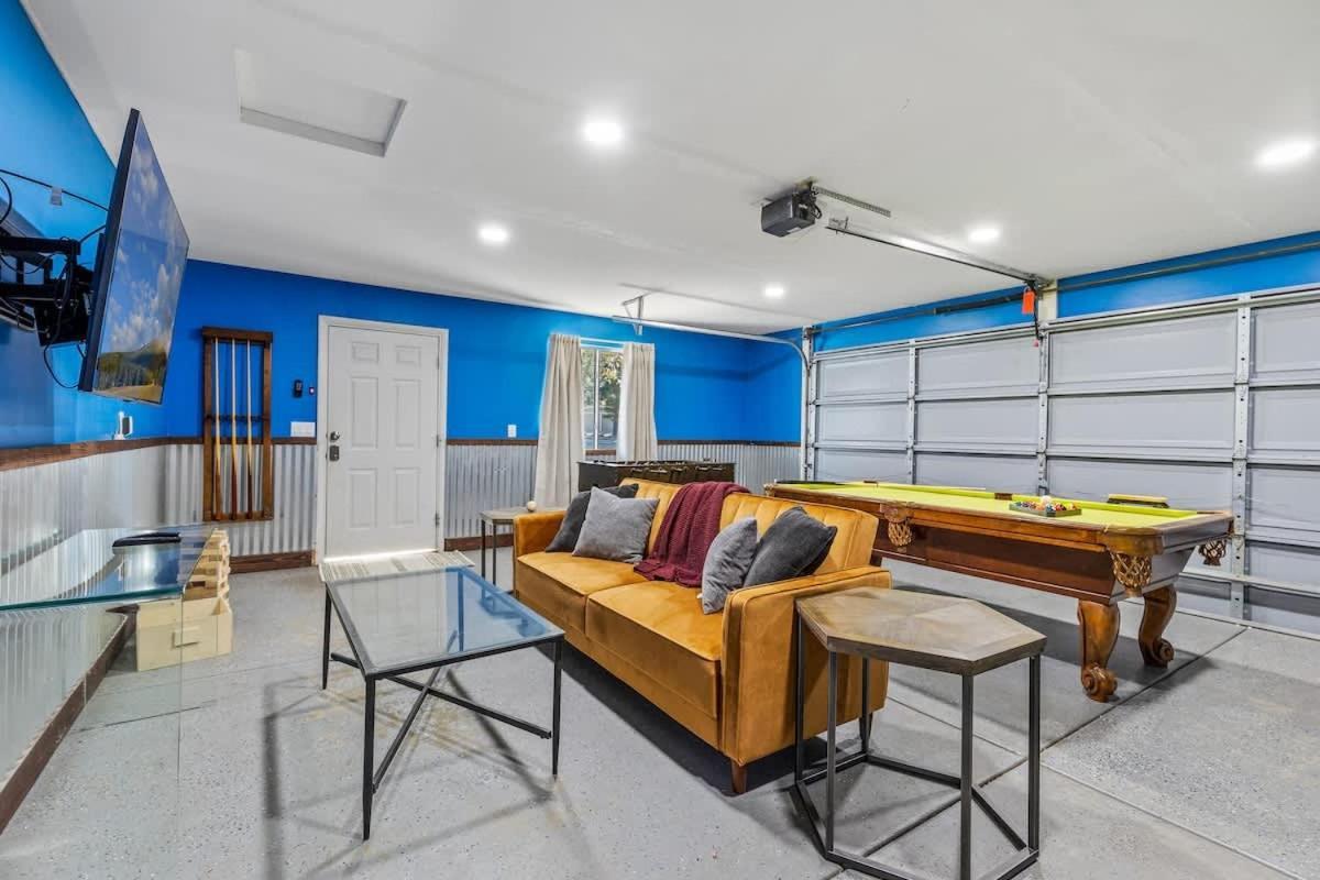 Renovated Interior Design Gameroom Hottub
